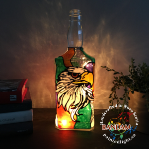 Eagle painted bottle light
