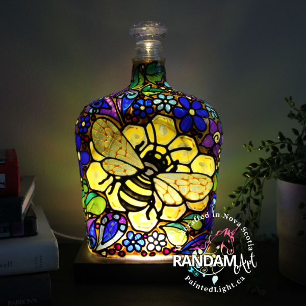 Royal Queen Bee Randam Art Painted Light