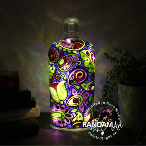 Buto Paisley Hand Painted Bottle Light