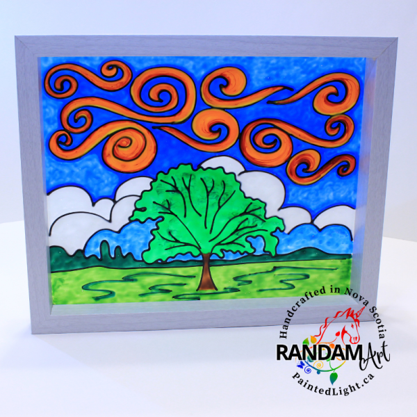 Framed Glass Painting Shubenacadie Tree